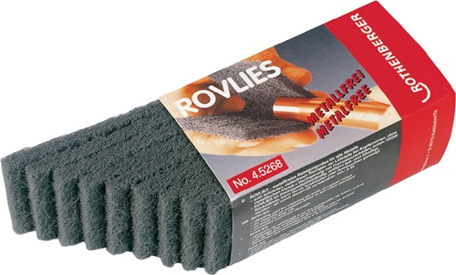Reinigungsvlies Rovlies grau L.130mm B.60mm ROTHENBERGER