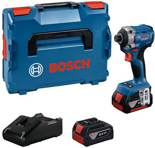 Bosch Akku-Drehschlagschrauber GDS 18V-215 G.1,4kg m.2Akkus 4Ah L-BOXX