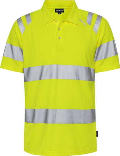 FRISTADS Warnschutzpoloshirt High Vis 7861 GPST Gr.L warnschutz-gelb