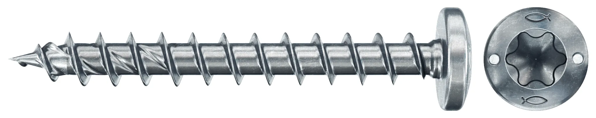fischer PowerFast FPF II PTF 3,5 x 35 BC 200 Panhead mit Innenstern TX Vollgewinde galvanisch verzinkt, blau passiviert