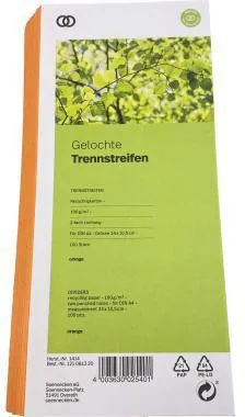 Soennecken Trennstreifen oeco 1414 10,5x24cm orange 100St.