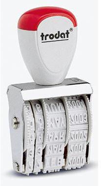 trodat Datumstempel Classic 54070 18x3mm silber