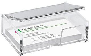 SIGEL Visitenkartenbox glasklar acryl glasklar VA112 f. 80 Karten
