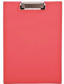 Klemmbrett 23,6x32,1cm Klemme silber Polypropylen rot