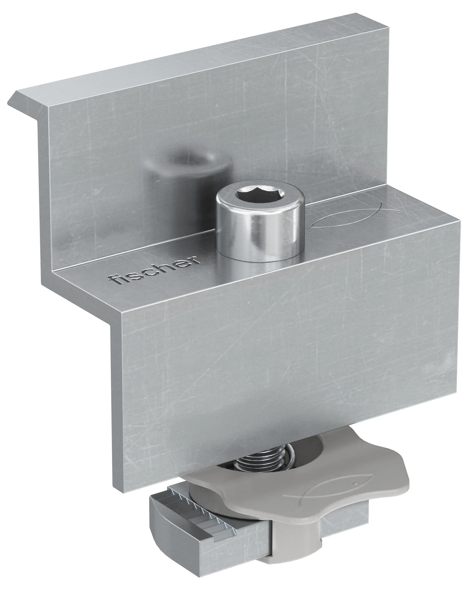 fischer Endklemme vormontiert PM F 35 AL Aluminium