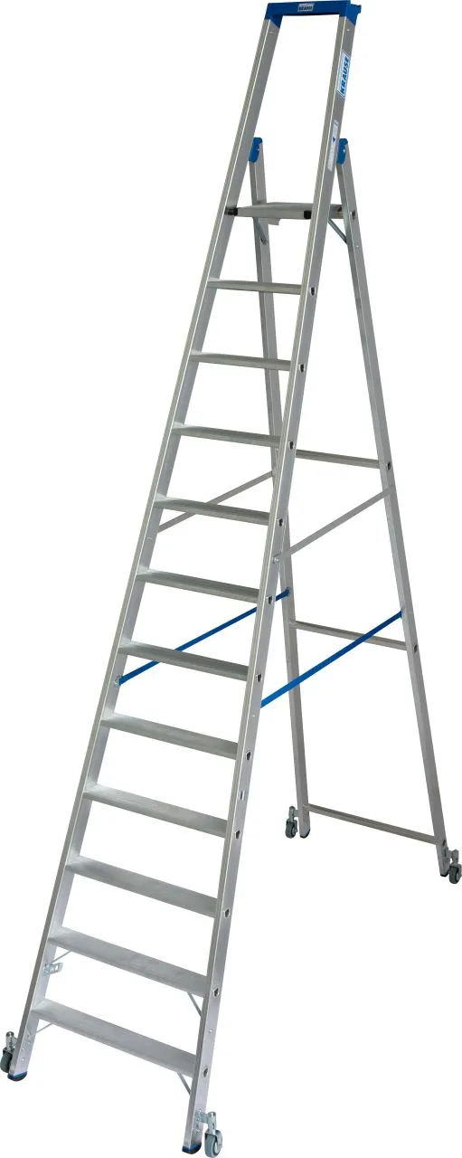 Krause STABILO Stufen-StehLeiter fahrbar 1x12 Stufen