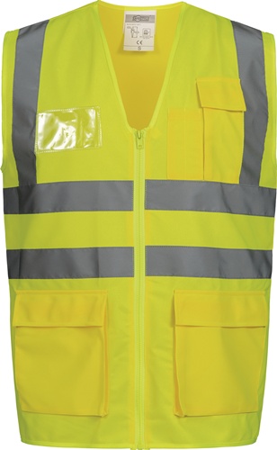Warnweste ALBIN Gr.XL gelb EN ISO 20471 Kl.EN ISO 13688 SAFESTYLE