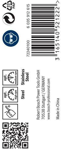 Bosch Metallbohrer PRO Stainless Steel Arbeits-L.52mm D.5,2mm L.86mm 10St.