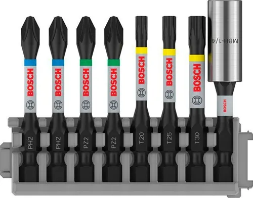 Bosch Schrauberbit-Set PRO 8tlg. L.50mm PH2/PZ2/T20/T25/T30Universalhalter