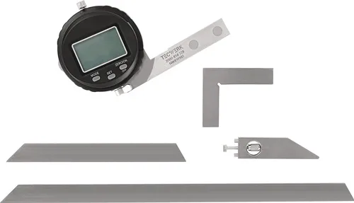 TECWERK Winkelmesser Schienen-L.150/300mm Abl.0,005Grad,10 ′ dig.