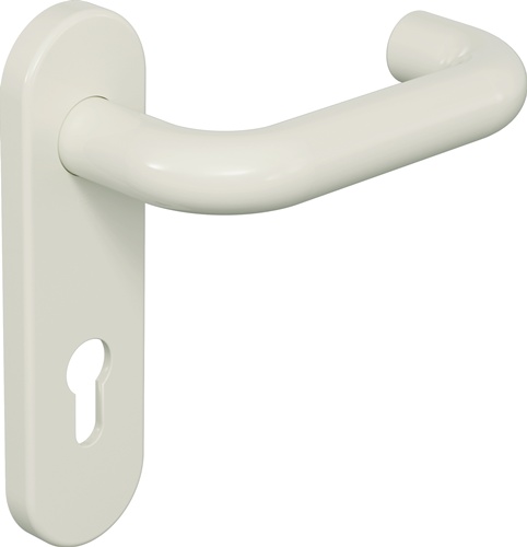 Kurzschildgarnitur 111R01.110 99 Ku.99 PZ rd Drückergrt.HEWI