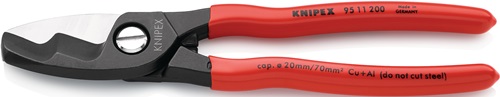 Kabelschere L.200mm Ku.-Überzug KNIPEX