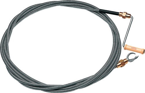 Rohrreinigungswelle L.10m Wellen-D.12mm Krallen-D.40mm doppellag.m.Messingkuppl.