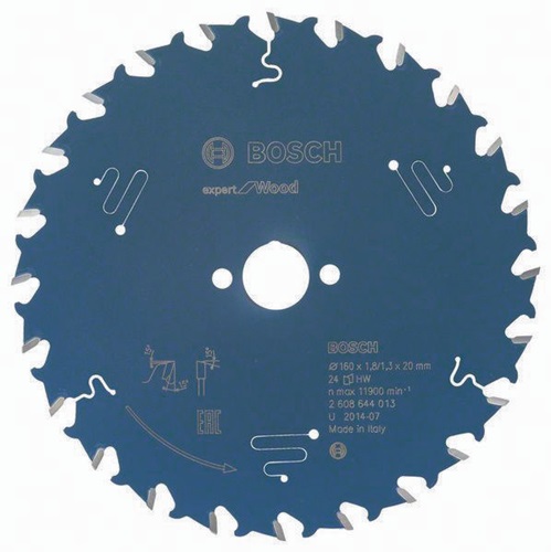 Bosch Kreissägeblatt Expert Wood AD160mm Z.24 WZ Bohr.20mm Schnitt-B.1,8mm