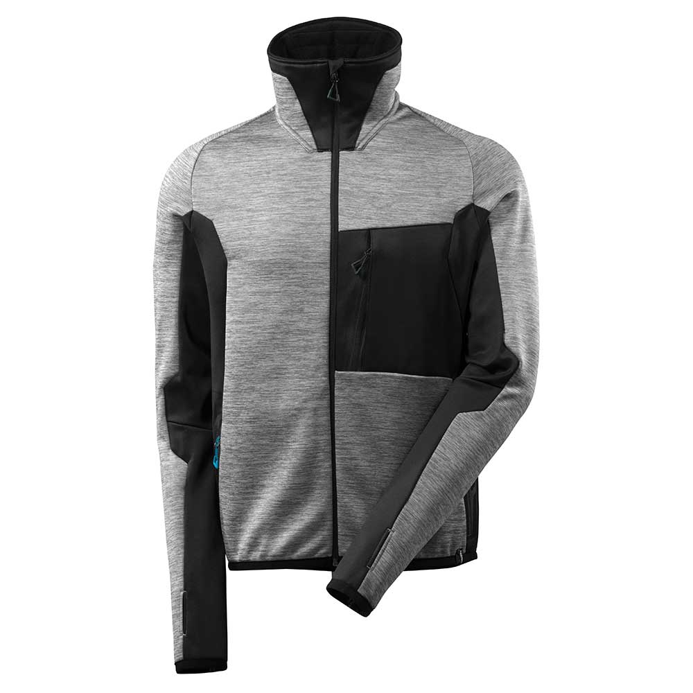 MASCOT Fleecejacke ADVANCED grau-meliert/schwarz (17103-316)