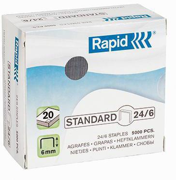 Rapid Heftklammer Standard 24859800 24/6 5.000 St./Pack.