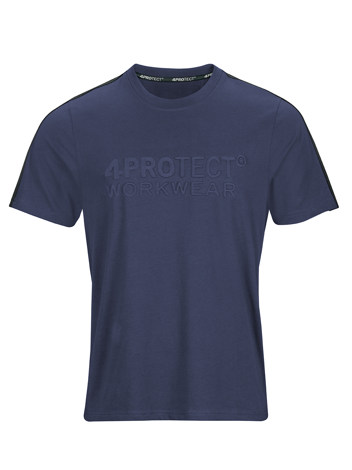 4PROTECT® Brand-T-Shirt navy/schwarz