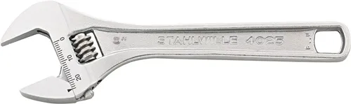 Rollgabelschlüssel 4025 max.24mm L.159mm m.Einstellskala STAHLWILLE