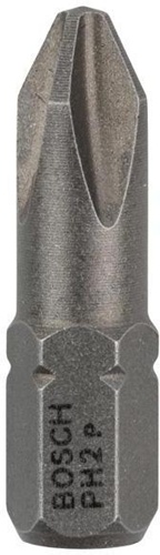 Bosch Schrauberbit Extra-Hart ISO1173 C6.3 PH 2 L.25mm 1/4Zoll-Außen-6kt 25St.