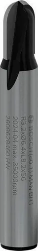 Bosch Hohlkehlfräser Arbeits-L.9,1mm D.6,35mm L.40mm Radius 3,2mm Schaft 6mm