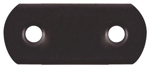 Flachverb.L.37mm B.16mm S.1,5mm STA schwarz ku.-besch.GAH