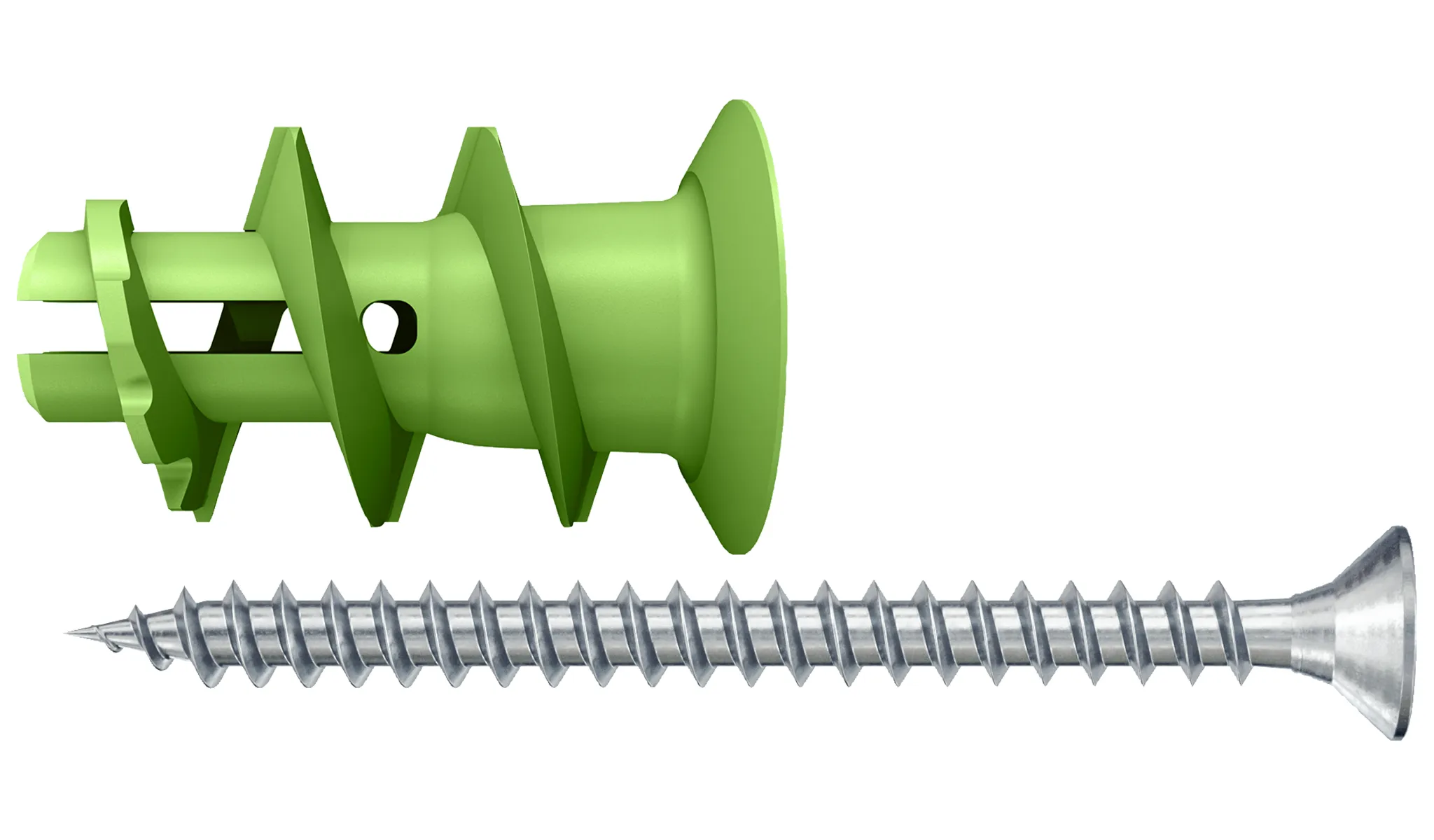 fischer Gipskartondübel GK Green S mit Edelstahlschraube A2
