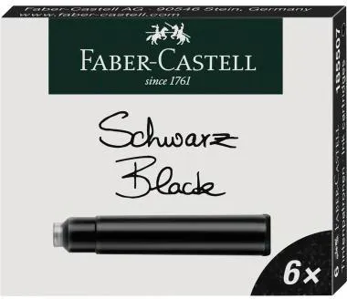 Faber-Castell Tintenpatronen 185507 Standard schwarz 6 St./Pack