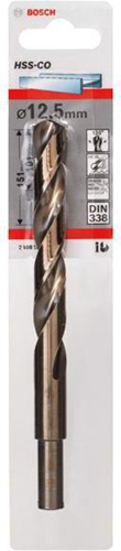 Bosch Metallbohrer HSS-Co DIN338 Arbeits-L.101mm D.12,5mm L.151mm