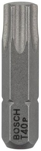 Bosch Schrauberbit Extra-Hart ISO1173 C6.3 T40 L.25mm 1/4Zoll-Außen-6kt 25erPack