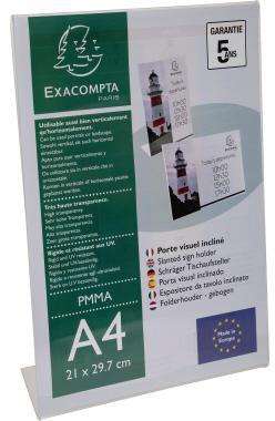Exacompta Prospekthalter 84058D PMMA A4