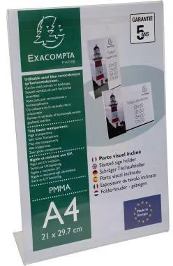 Exacompta Prospekthalter 84058D PMMA A4