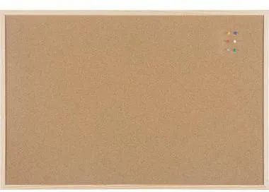 Bi-office Korktafel MC070012010 beidseitig Holzrahmen 90x60cm