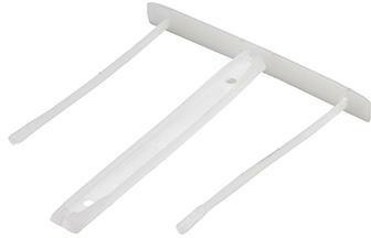 Bankers Box Abheftbügel 00895 zweiteilig weiß 100 St./Pack.