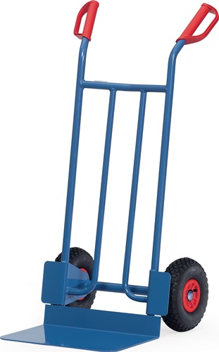 Sackkarre Schaufel-L300xB480mm H.1150mm Trgf.250kg Luft-Bereifung blau FETRA