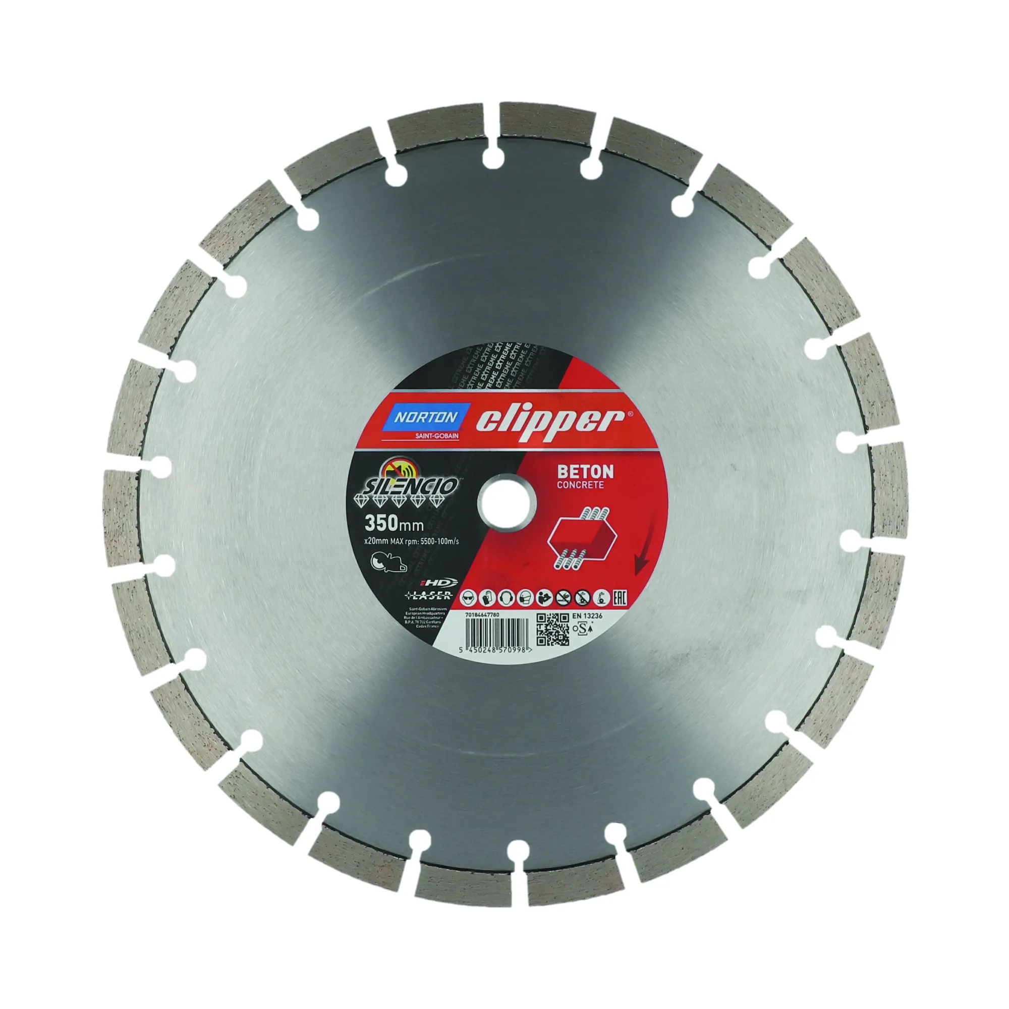 Norton Clipper Diamantscheibe EXTREME BETON SILENCIO - 350 Ø mm