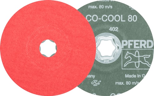 Fiberscheibe COMBICLICK CO-COOL D.125mm K.80 INOX/Alu.Keramikkorn PFERD