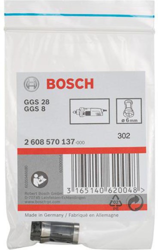 Bosch Spannzange D.6mm o.Spannmutter f.GGS 8 C/GGS 28/C/CE/LC/LCE/LPC Prof. 