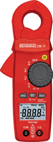 Stromzangenmultimeter CM 11 0,1 mA-20 A AC,0,1 mA-10 A DC CAT IV 300 V BENNING