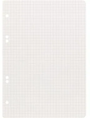 Landré Ringbucheinlage 100050496 DIN A5 kariert weiß 50 Bl./Pack.