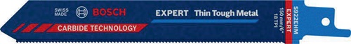 Bosch Säbelsägeblatt Expert Thin Tough Metal Zahnteilung TPI 18 1,4 mm S-Schaft 