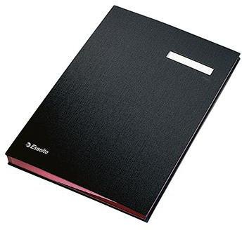 Esselte Unterschriftenmappe 621061 DIN A4 20Fächer Pappe PP schwarz
