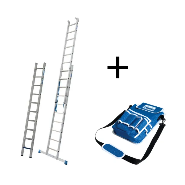 Krause STABILO VielzweckLeiter +S 3x10 Sprossen/Stufen inkl. Gratis Werkzeugtasche