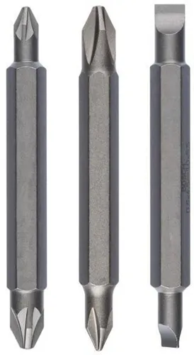 Bosch Doppelklingen-Set 3tlg. L.60mm PH1/PH2 PZ1/PZ2 Längsschl. 0,6x4,5/1x5,5