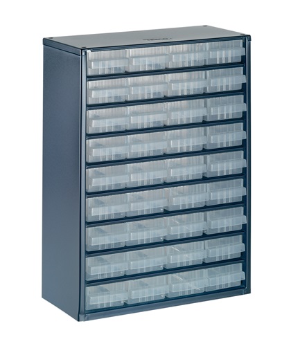 Kleinteilemagazin Stahlmagazin 936-01 B.306xT.150xH.417mm 36 Schubl. RAACO