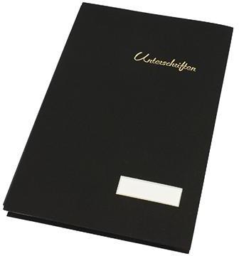 Soennecken Unterschriftsmappe 1493 DIN A4 20Fächer Leinen schwarz