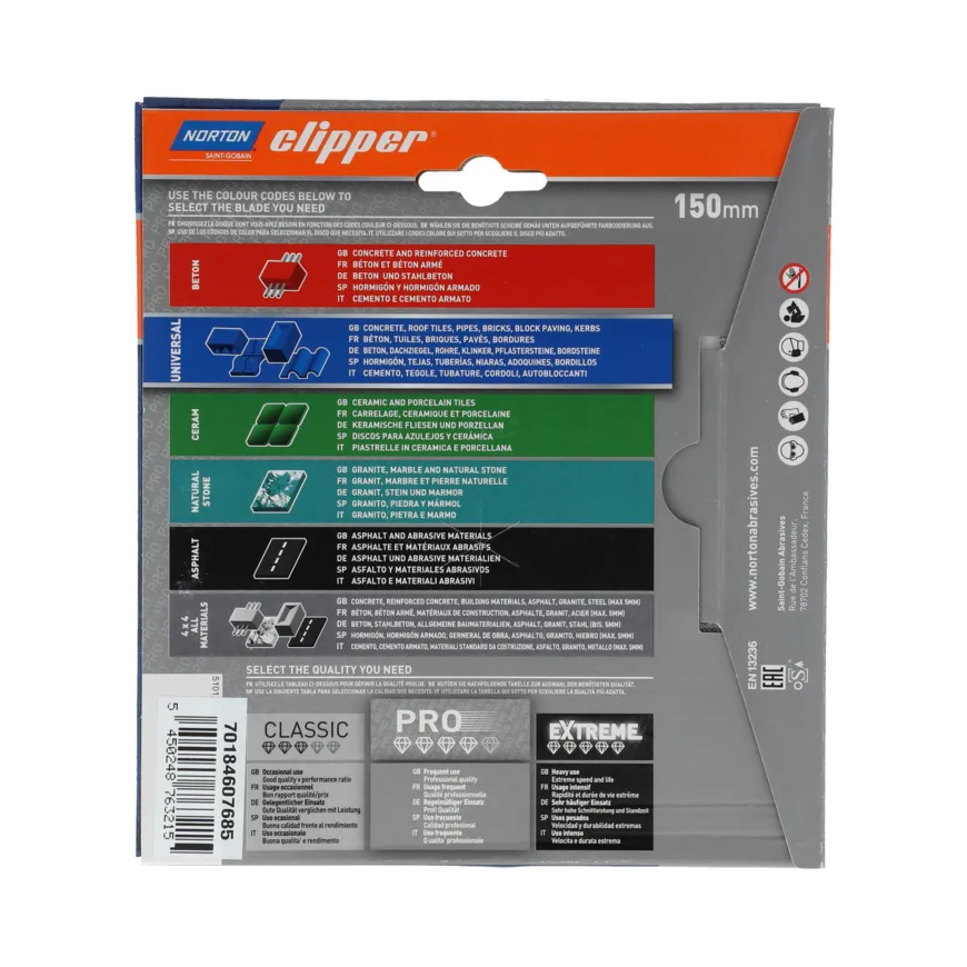 Norton Clipper Diamantscheibe PRO UNIVERSAL LASER