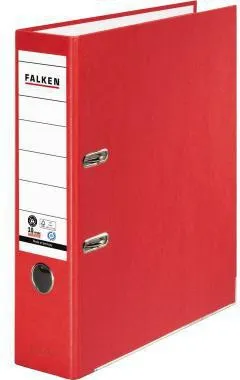 Falken Ordner Recycolor 11285632 DIN A4 80mm Papier rot