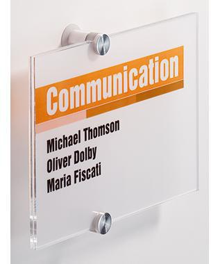 DURABLE Türschild CRYSTAL SIGN 482319 210x148mm transparent