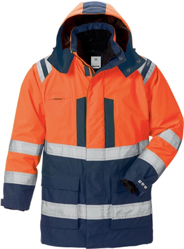 FRISTADS Warnschutzparka Airtech® 4036 GTT 3in1 Gr.S orange/marine