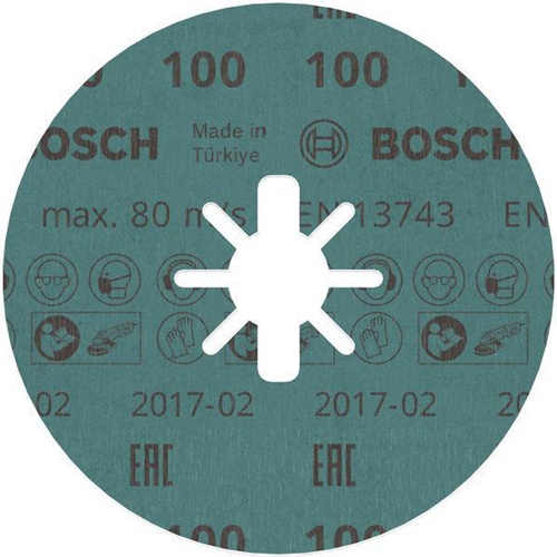 Bosch Fiberscheibe PRO R780 D.125mm Körnung 100 Sternloch X-LOCK